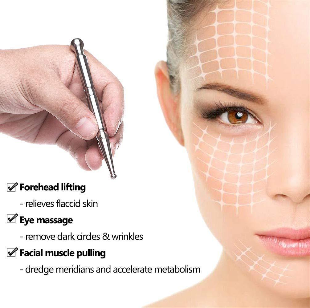 Body Face Manual Acupuncture Pen Dredge Meridian Stainless Steel Tool MINHBATTI