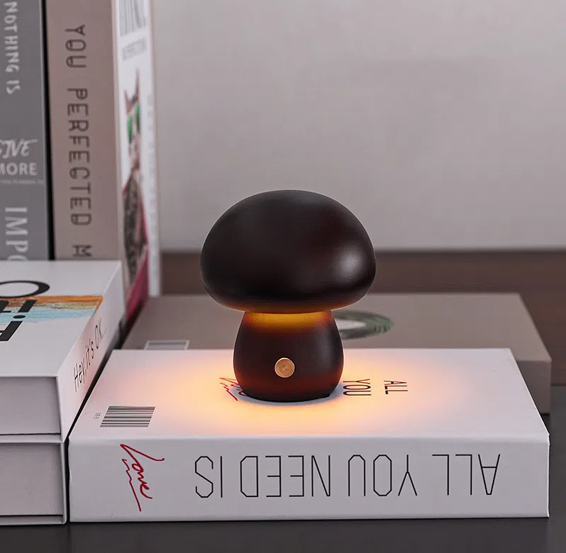 Mushroom lamp, LED charging night light, creative desk lamp, bedroom minimalist touch switch, ambient light, gift eprolo
