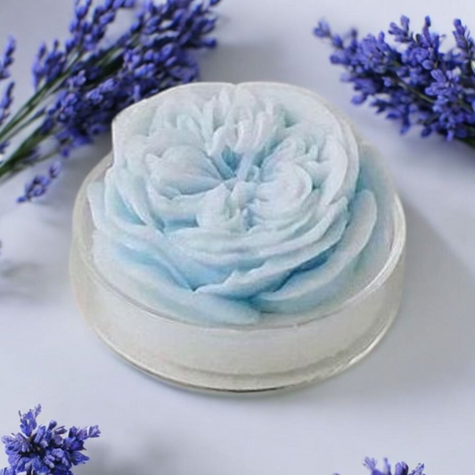 (Copie) Bougie naturelle parfumée artisanale fleur bleu MINHBATTI