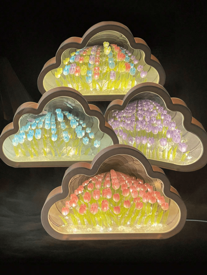 Lampe miroir nuage tulipe MINHBATTI