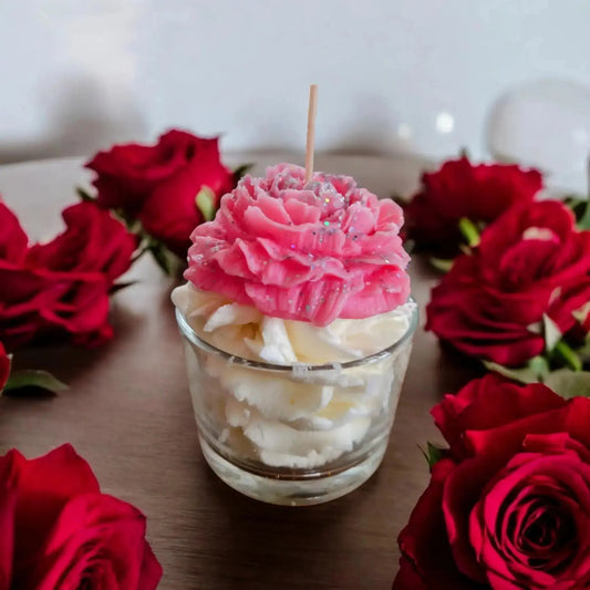 Bougie parfumée "Douceur florale"Monoi vanillé MĪNHBATTĪ