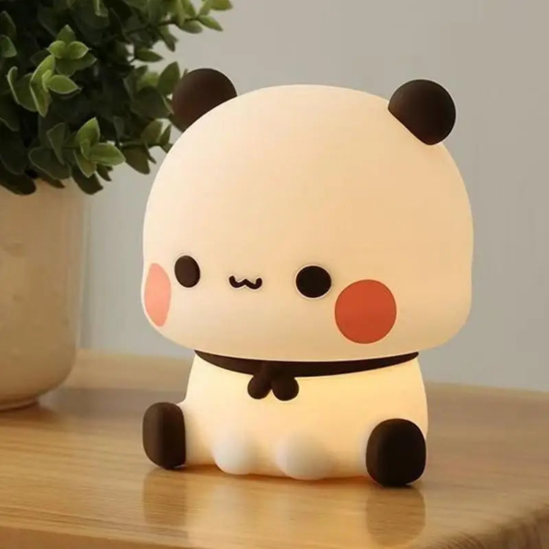 Cute Panda Night Light LED Squishy Novelty Animal Touch Night Lamp 3 Modes Dimmable Baby kids Bedroom Night light Pat Lamp eprolo