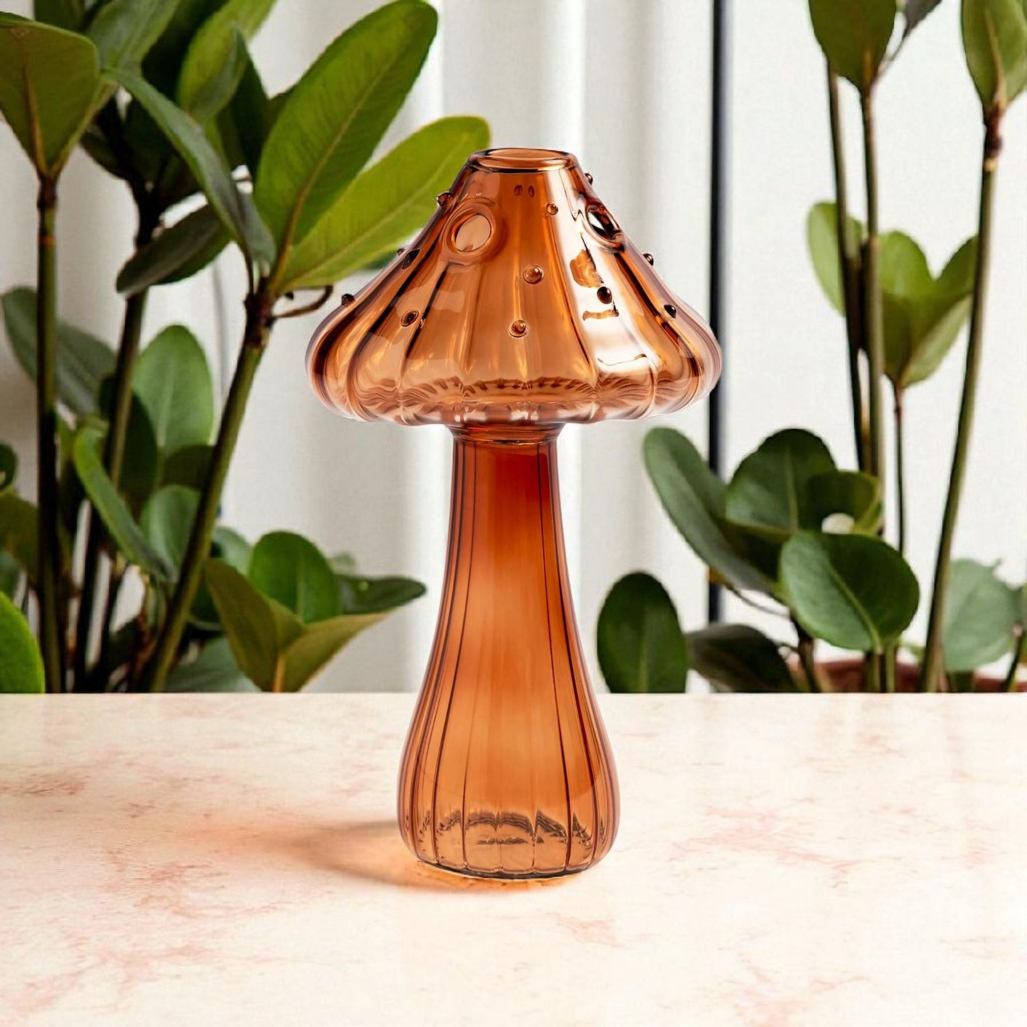 Vase Champignon en Verre – Vase Hydroponique & Décoration Maison Zen MINHBATTI