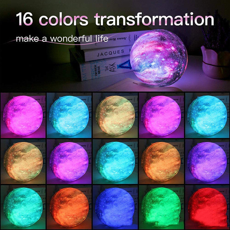 3D Printing Moon Lamp Creative USB Charging MINHBATTI