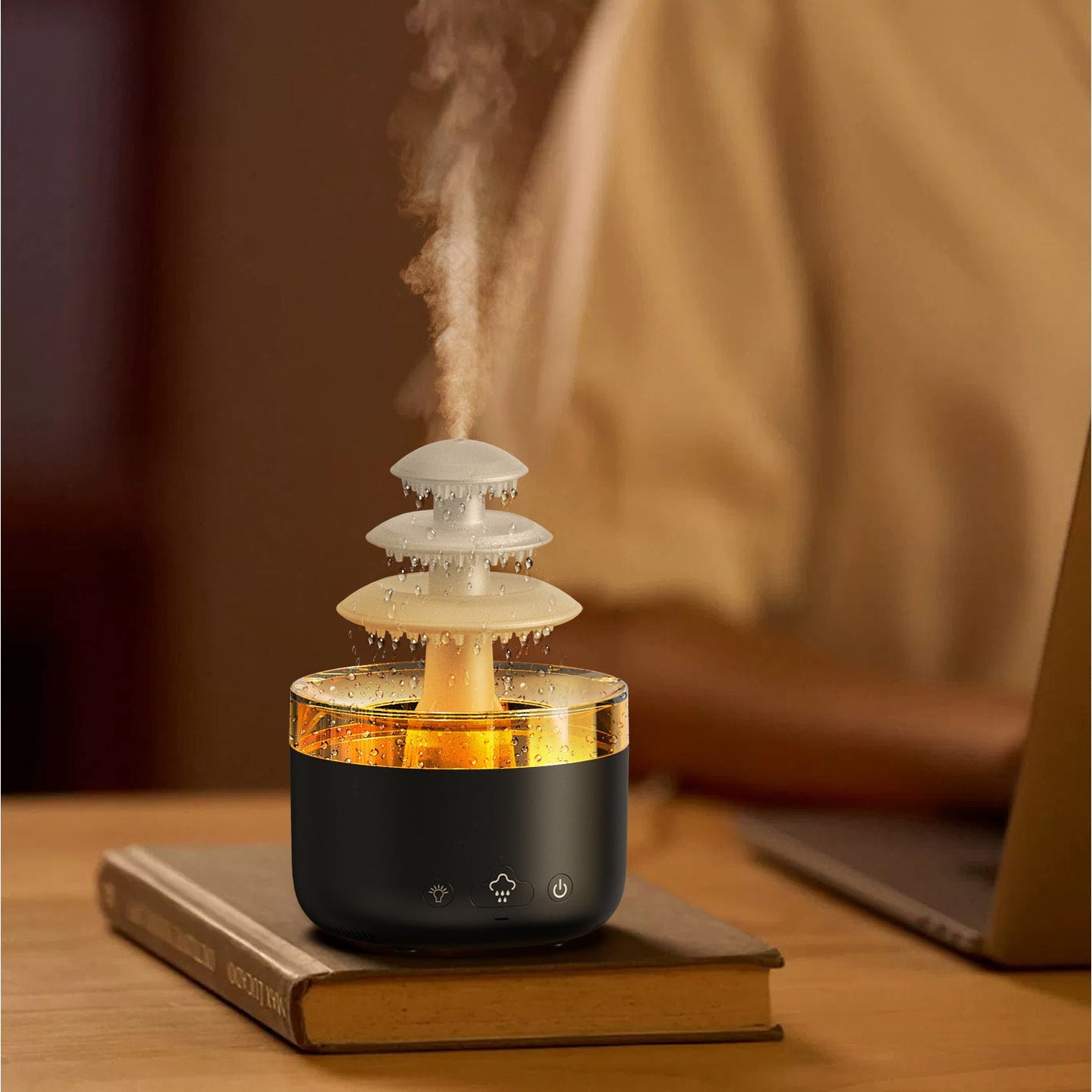 Humidificateur Cloud Rain – Diffuseur d’Arômes & Lumières LED MINHBATTI