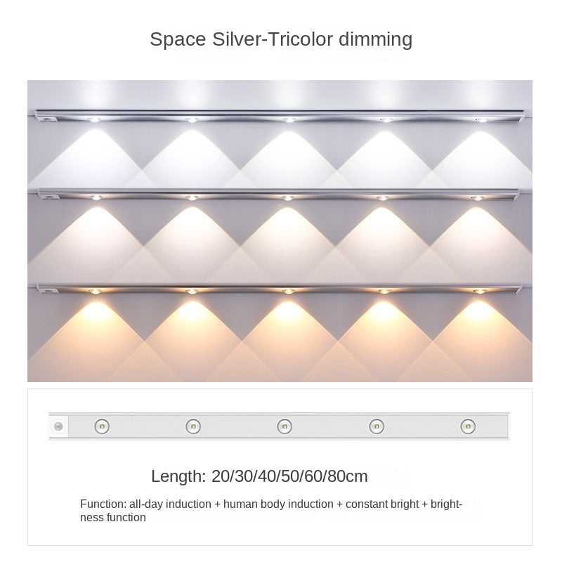 Bande LED intelligente à détection de mouvement – Rechargeable & auto-adhésive