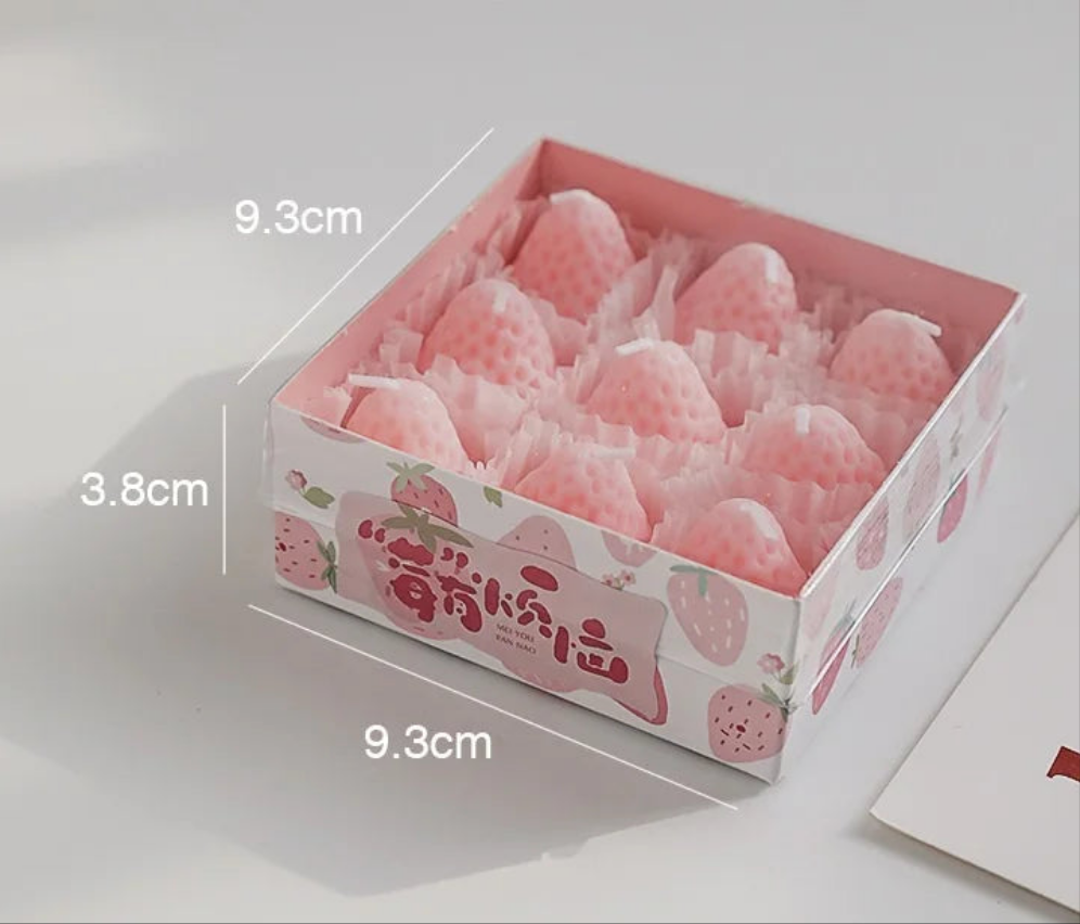 Bougie parfumée Coffret gourmand Fraise MINHBATTI