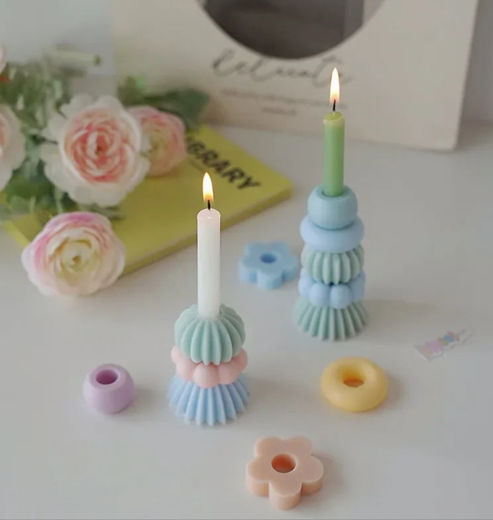 Bougie chandelle Modulable naturelle Parfumée artisanale d'aromathérapie- Élégance et Fraîcheur pour Votre Intérieur MINHBATTI