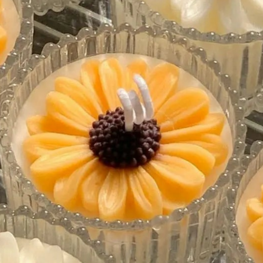 Bougie parfumée Marguerite jaune à la camomille MINHBATTI