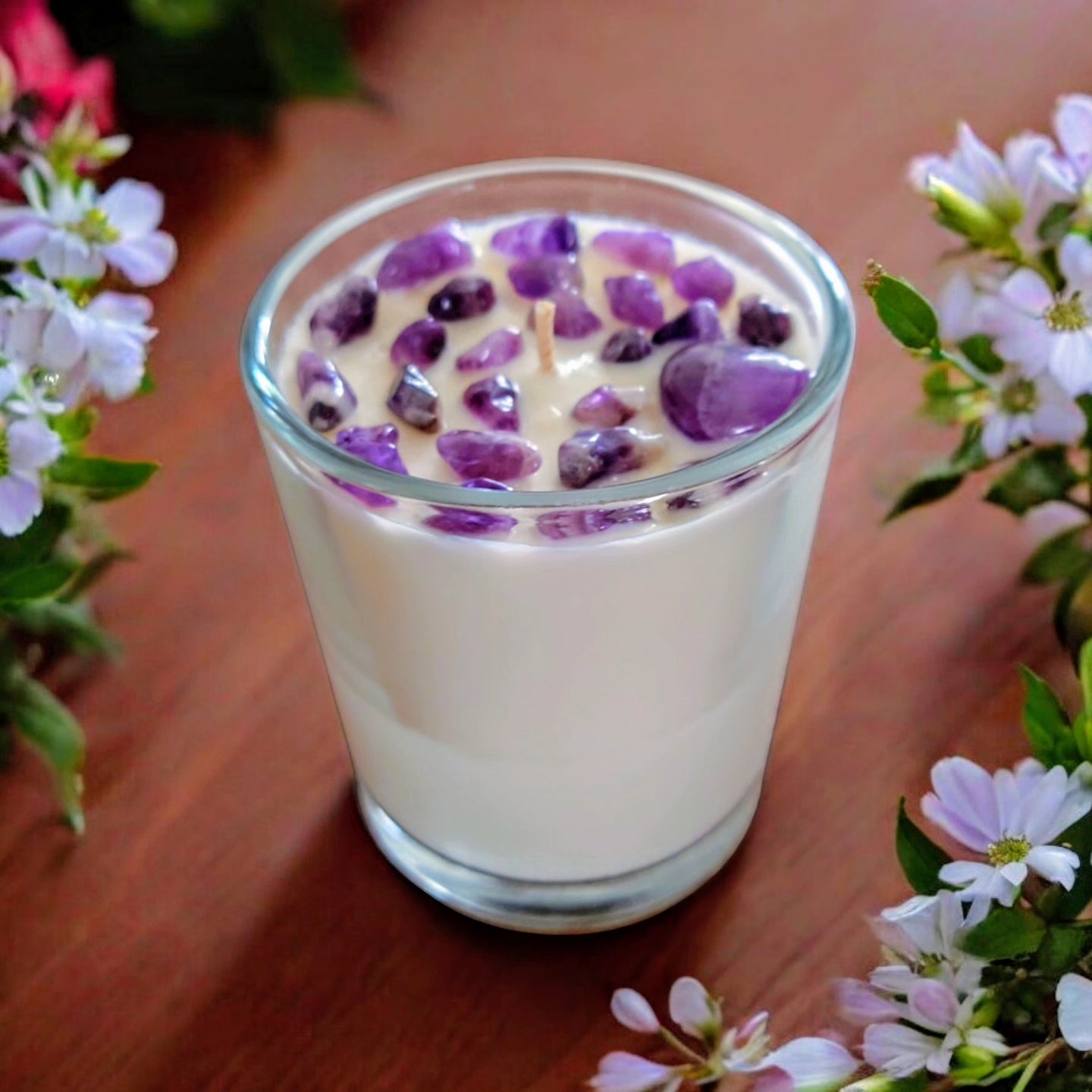 La Bougie qui te veut du bien Ambre/patchouli/améthystes. MĪNHBATTĪ