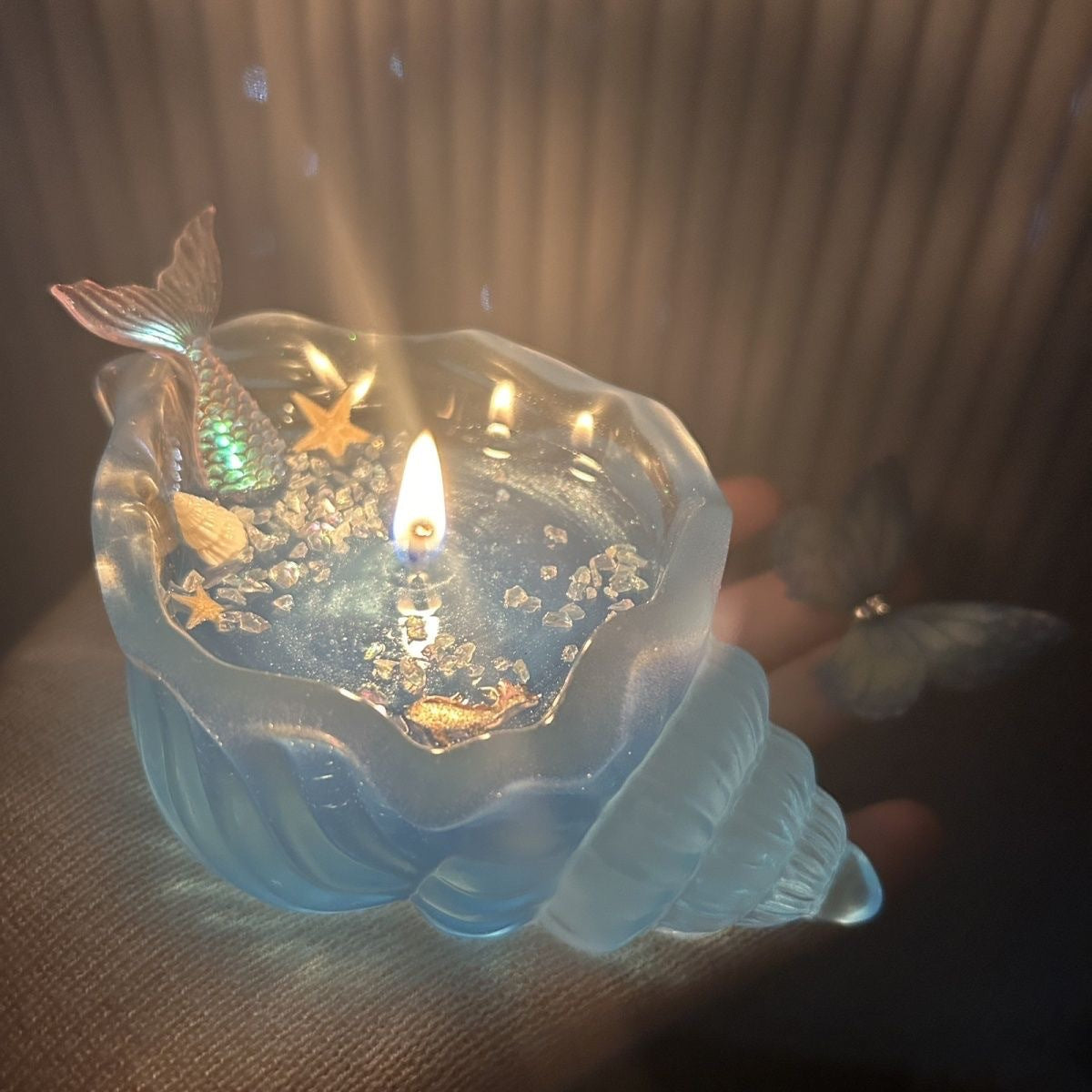 Sea Shell Aromatherapy Candle Creative Starfish Shell Scented Candle Sea Shell Candle Handmade Sea Shell Whirlpool Candles MINHBATTI