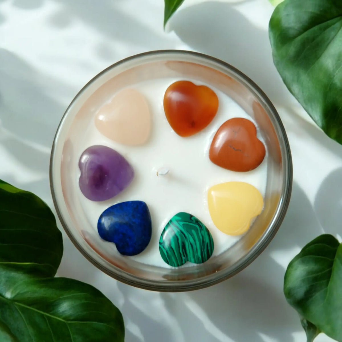 La bougie qui te veut du bien chakras cœurs de gemmes MĪNHBATTĪ