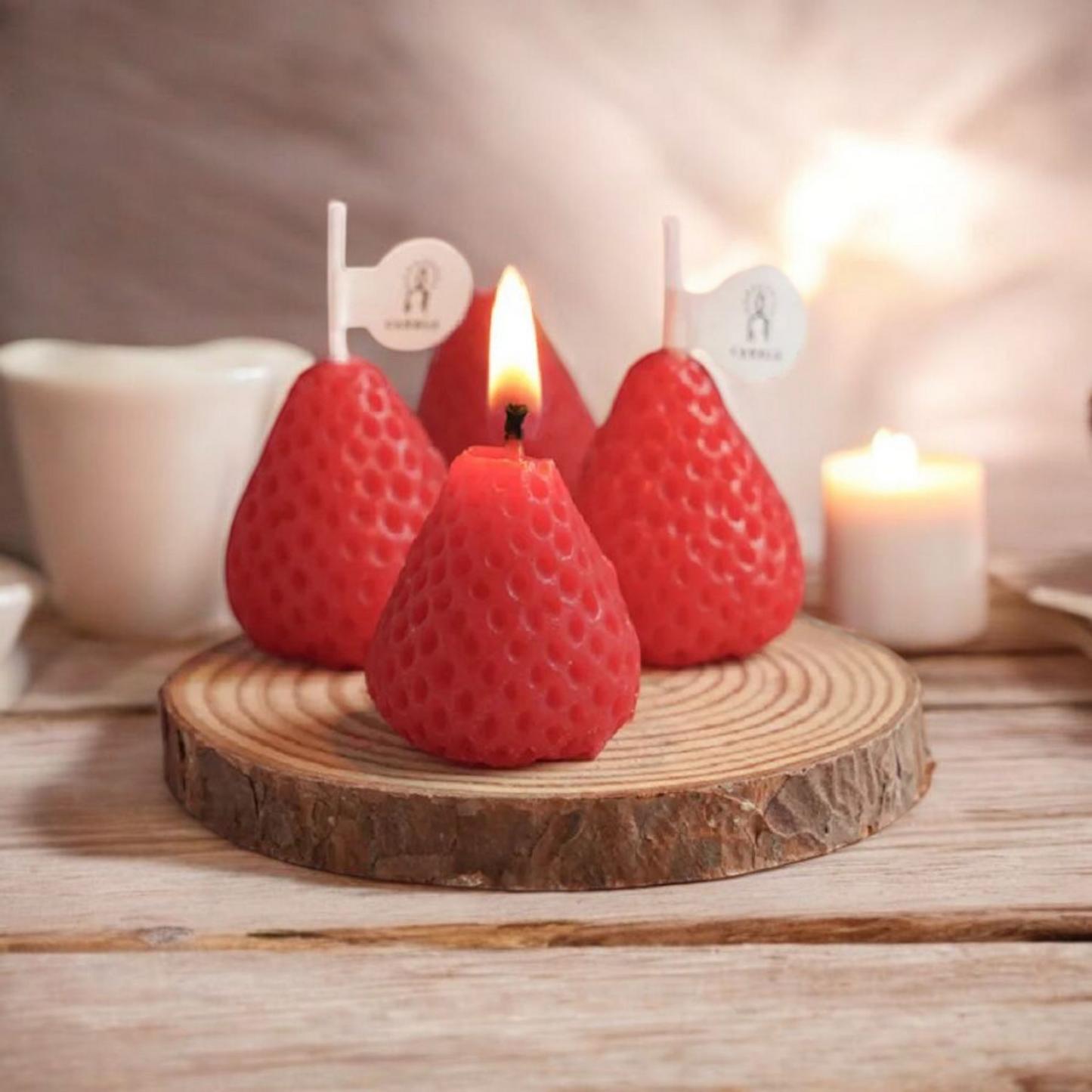 Bougie parfumée Coffret gourmand Fraise MINHBATTI