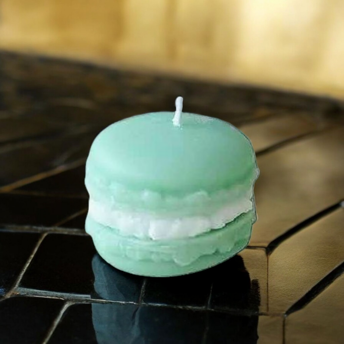 Bougie Parfumée Artisanale Macaron au Sel de Mers MINHBATTI