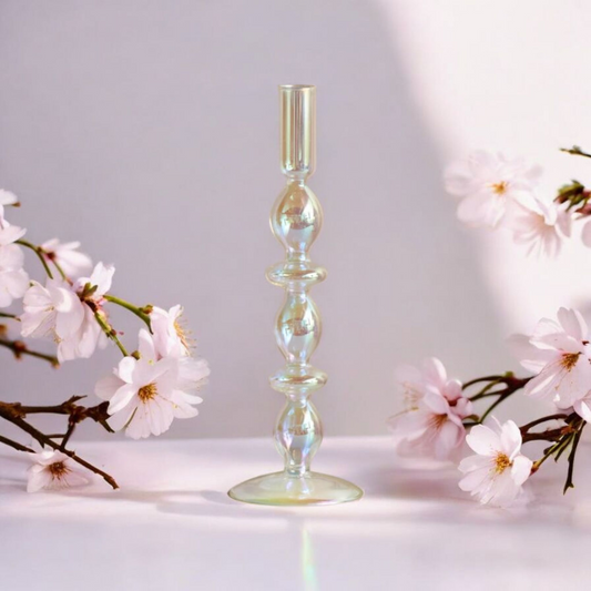 (Copie) Glass Candle Holder Home Decor Nordic Rainbow Vase Flower Table Living Room Decoration Candlestick Holder for Wedding MINHBATTI