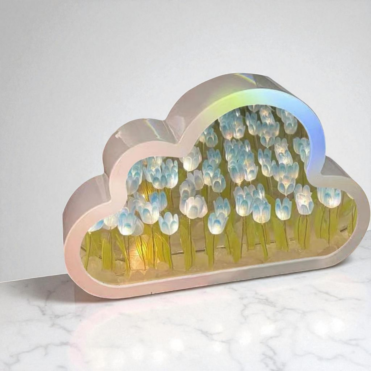 Lampe miroir nuage tulipe MINHBATTI