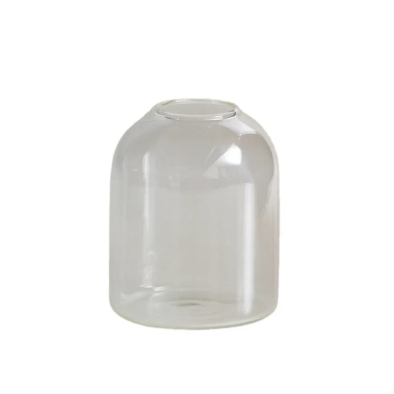 Candle Holder for Pillar Candles Stand Home Decor Colorful Glass Flower Vase Decorative Bottle Jar Storage Bowl Plant Container MINHBATTI