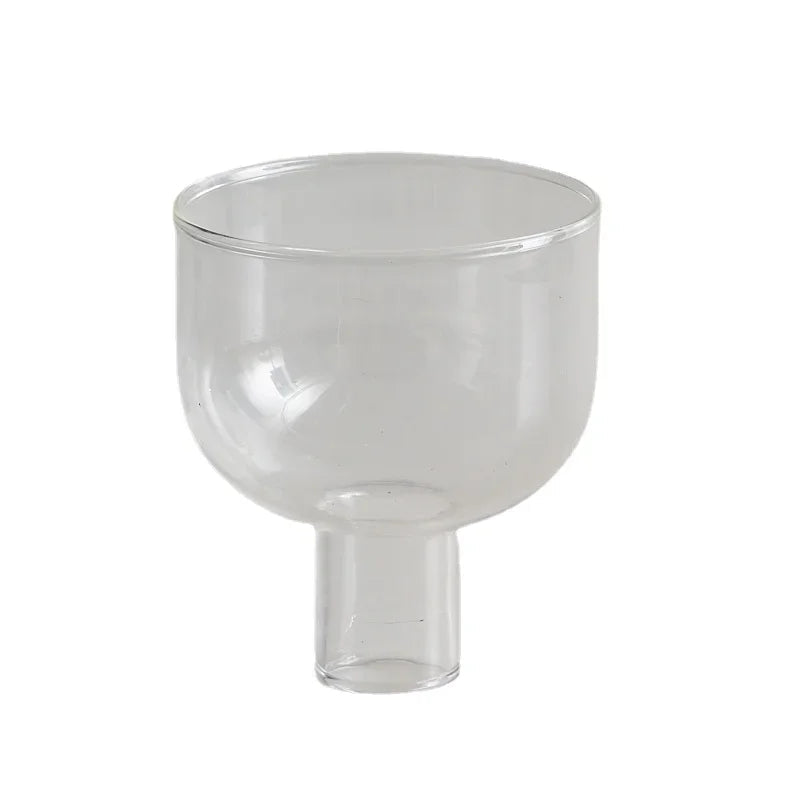Candle Holder for Pillar Candles Stand Home Decor Colorful Glass Flower Vase Decorative Bottle Jar Storage Bowl Plant Container MINHBATTI