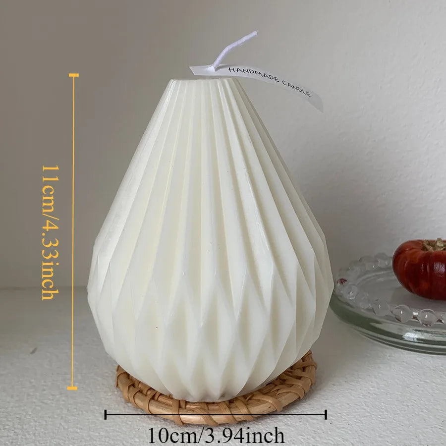 1pcs Nordic style cylindrical candle smokeless candle for wedding, party, birthday decoration, Nordic home decoration, bedroom MINHBATTI