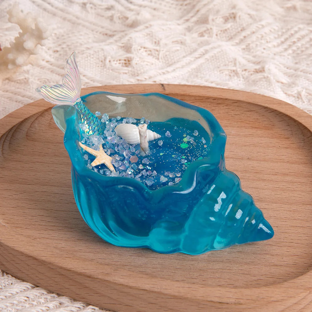 Sea Shell Aromatherapy Candle Creative Starfish Shell Scented Candle Sea Shell Candle Handmade Sea Shell Whirlpool Candles MINHBATTI