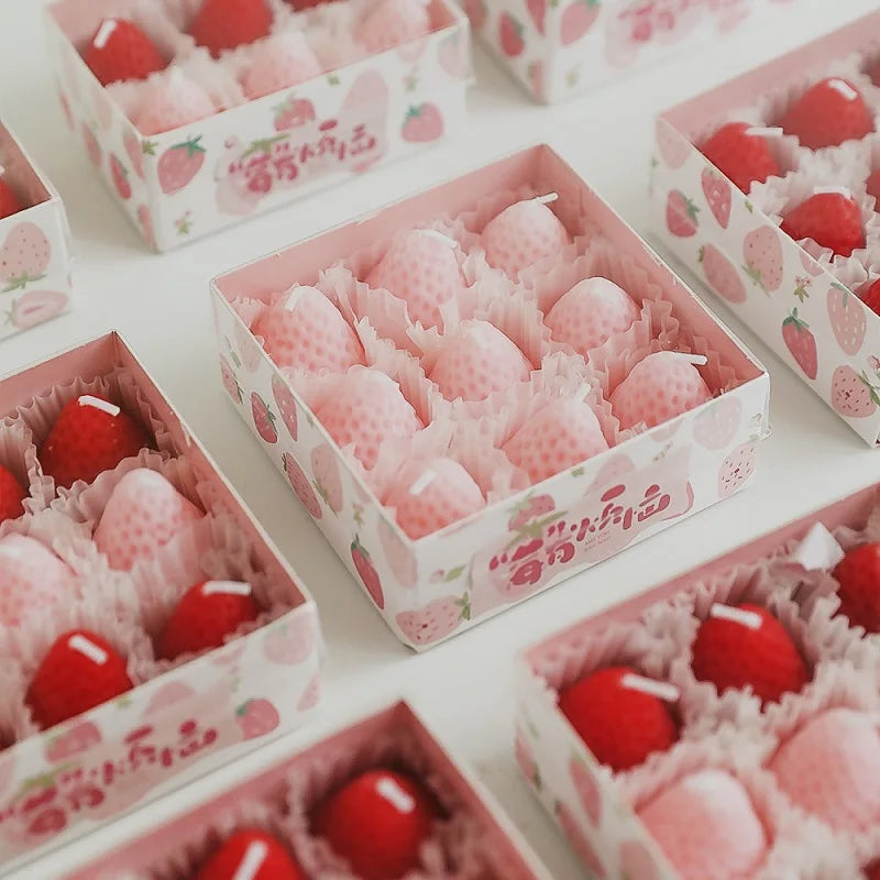 Bougie parfumée Coffret gourmand Fraise MINHBATTI