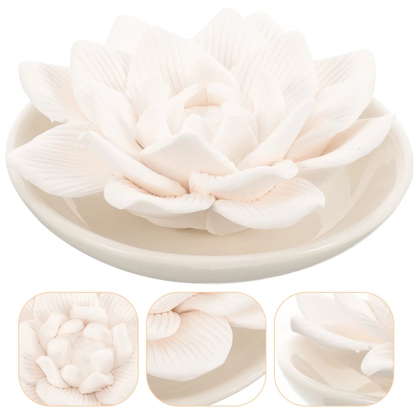 Passive Diffuser Essential Oil Diffuser Flower Shape Perfume Diffuser Stone MINHBATTI