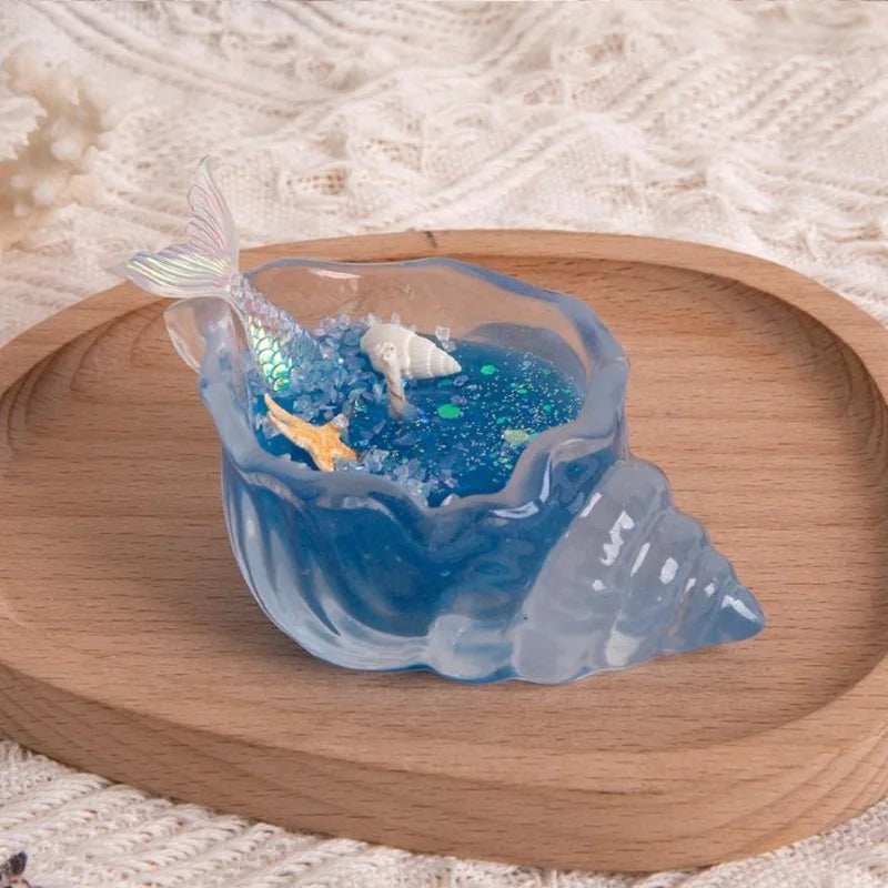 Sea Shell Aromatherapy Candle Creative Starfish Shell Scented Candle Sea Shell Candle Handmade Sea Shell Whirlpool Candles MINHBATTI