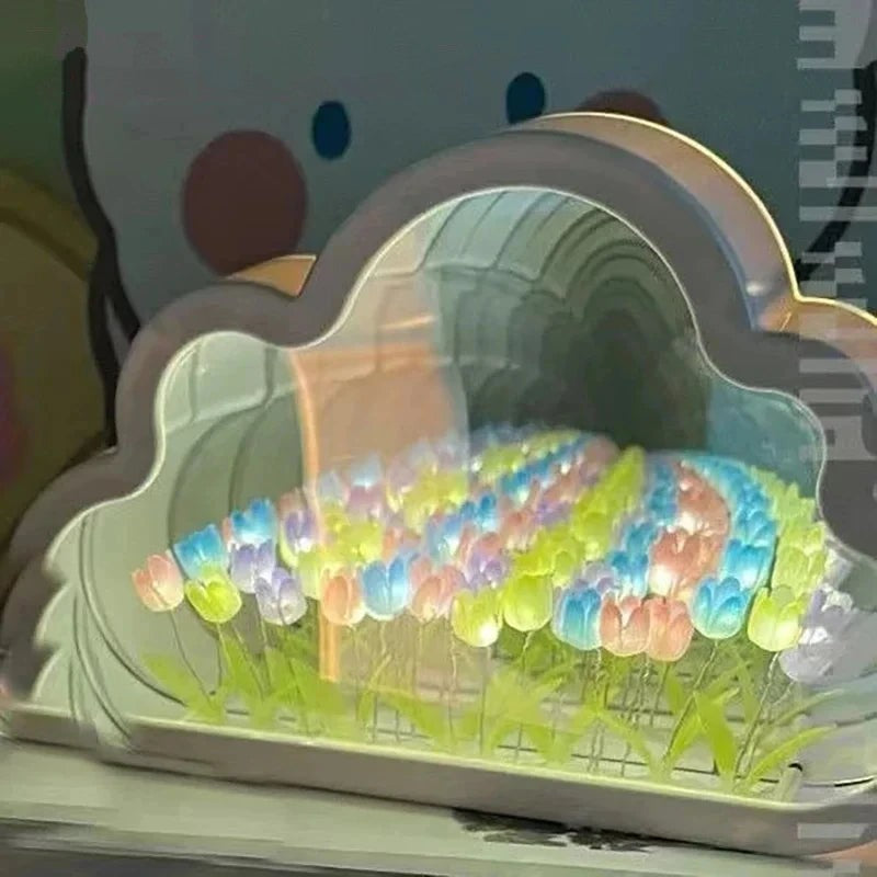 Lampe miroir nuage tulipe MINHBATTI