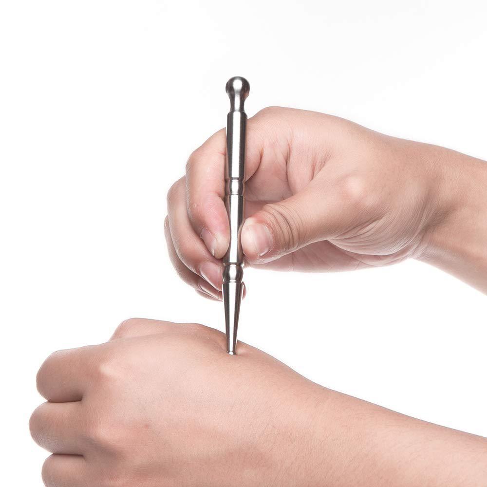 Body Face Manual Acupuncture Pen Dredge Meridian Stainless Steel Tool MINHBATTI