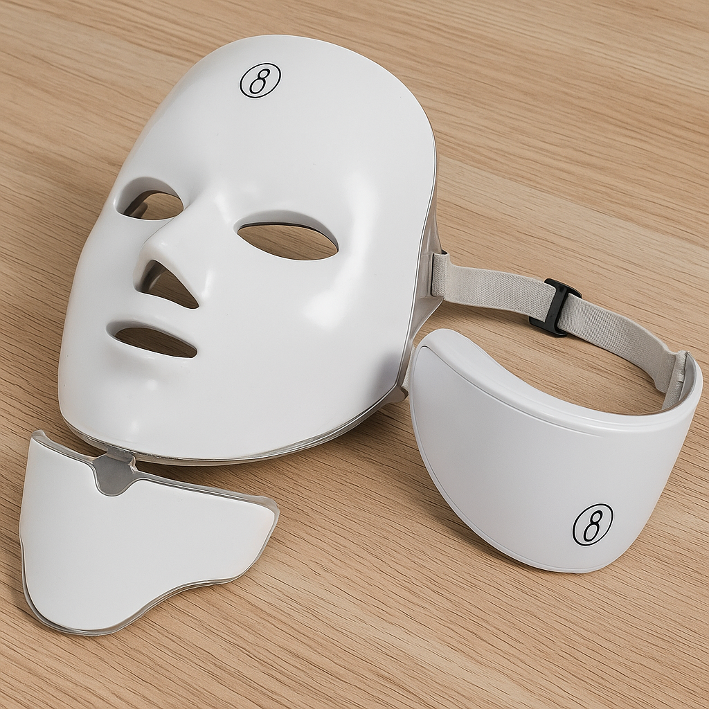 Masque LED Photothérapie 7 Couleurs – Anti-Âge, Anti-Acné & Éclat visage MINHBATTI