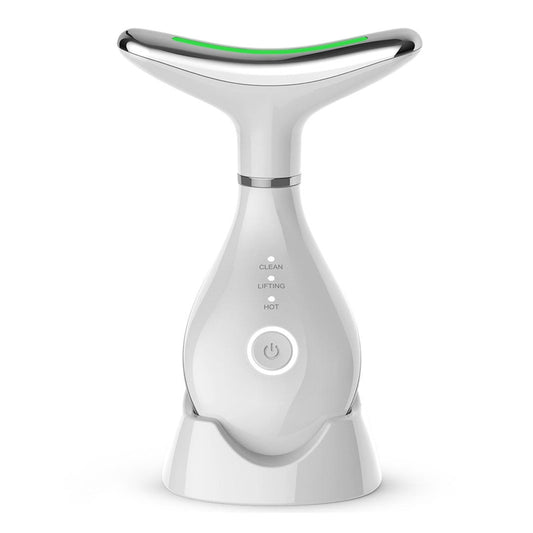 EMS Neck & Face Lifting Machine Skin Tightening Massager 3 Color LED Photon Facial Wrinkle Remover Newest Neck Beauty Device eprolo