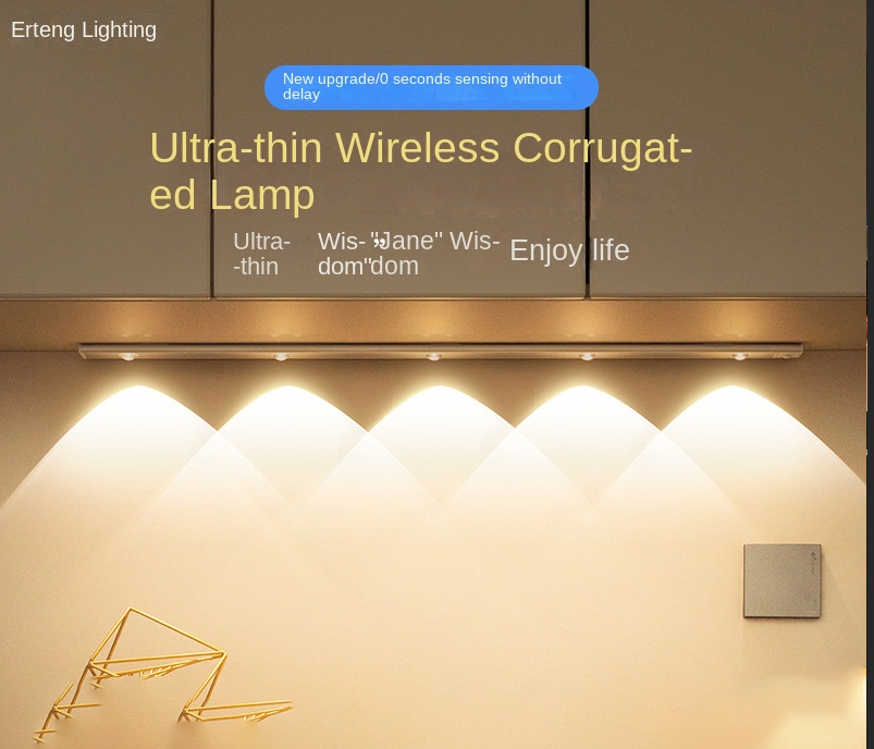 Bande LED intelligente à détection de mouvement – Rechargeable & auto-adhésive