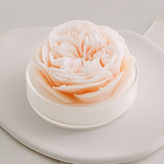 Bougie naturelle parfumée artisanale fleur bleu MINHBATTI