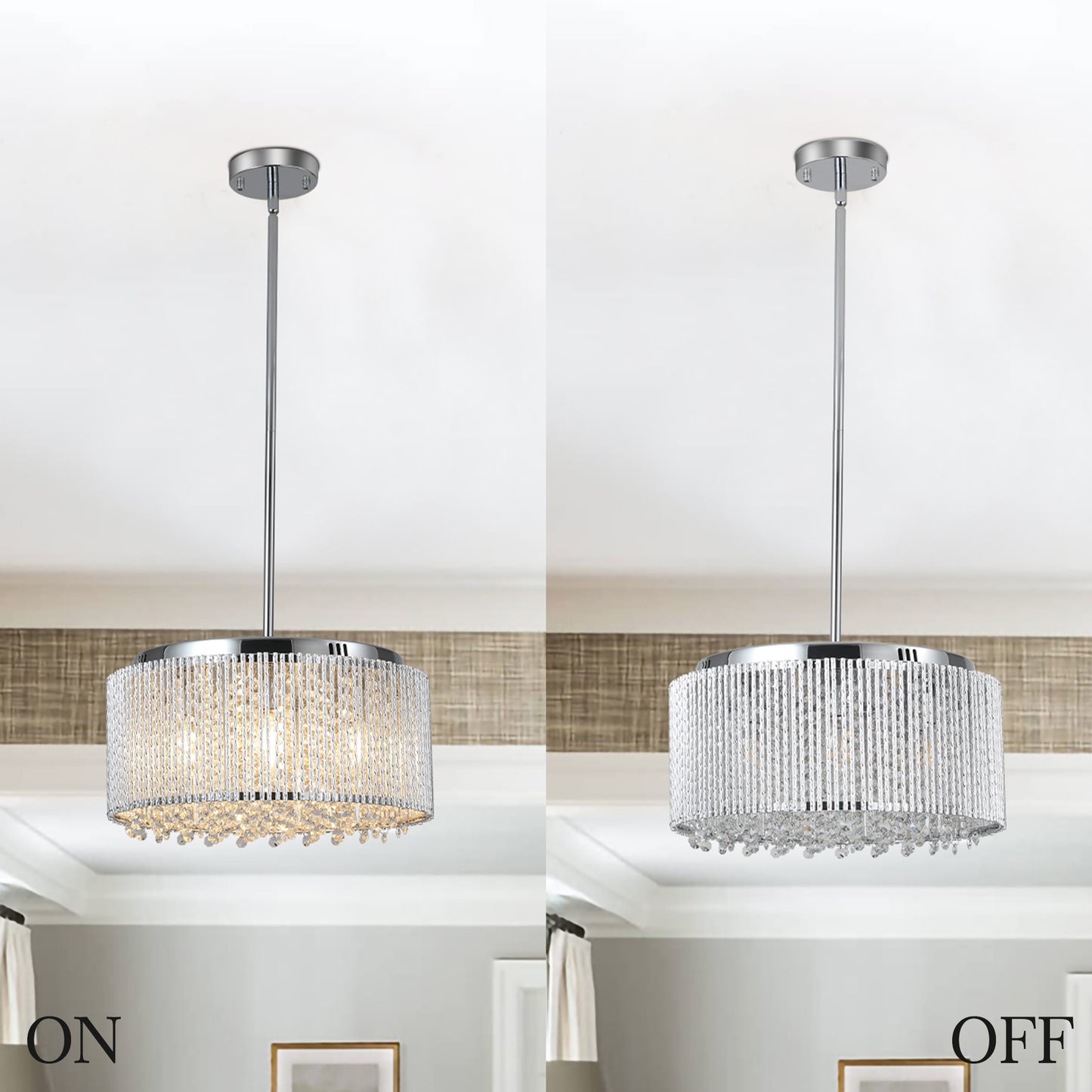Lustre Cristal Moderne – Élégance & Lumière Luxueuse pour Votre Intérieur