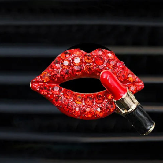 Diffuseur parfum pour voiture au glamour et rechargeable lèvres et rouge à lèvres MINHBATTI