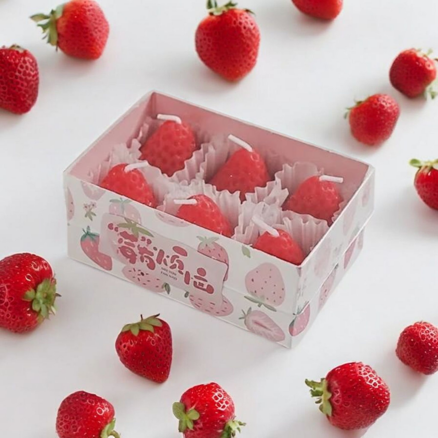 Bougie parfumée Coffret gourmand Fraise MINHBATTI