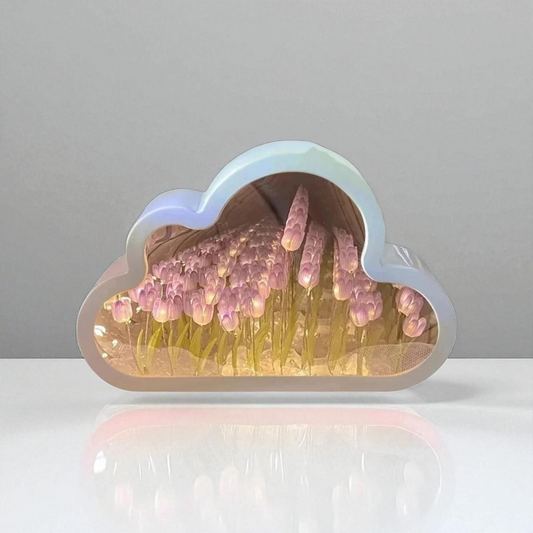 Lampe miroir nuage tulipe MINHBATTI