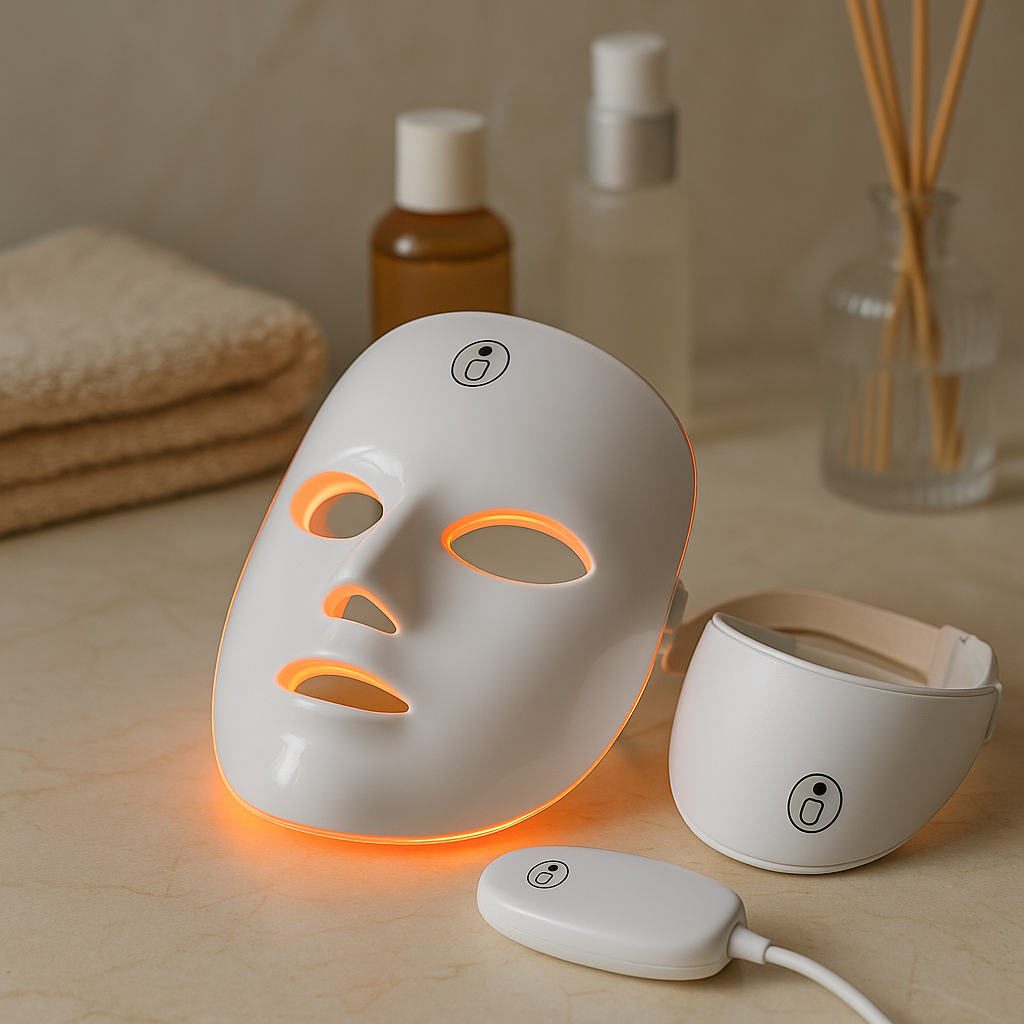 Masque LED Photothérapie 7 Couleurs – Anti-Âge, Anti-Acné & Éclat visage MINHBATTI